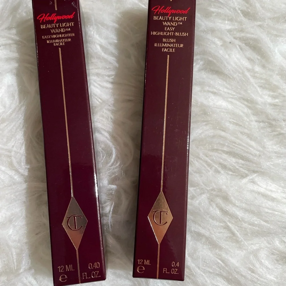 NWT Charlotte Tilbury Beauty Light Wand Spotlight Pinkgasm Sunset Highlighter